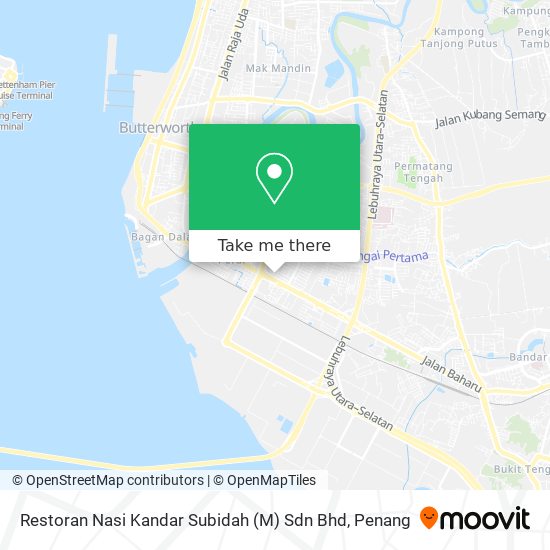 Peta Restoran Nasi Kandar Subidah (M) Sdn Bhd