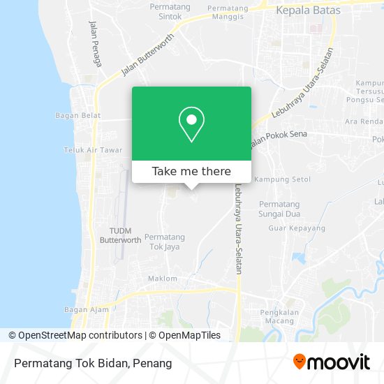 Permatang Tok Bidan map