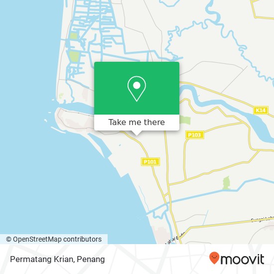 Permatang Krian map