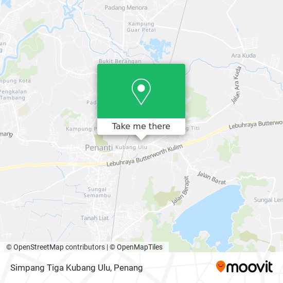 Simpang Tiga Kubang Ulu map