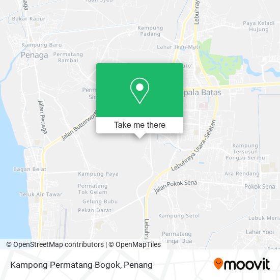 Kampong Permatang Bogok map