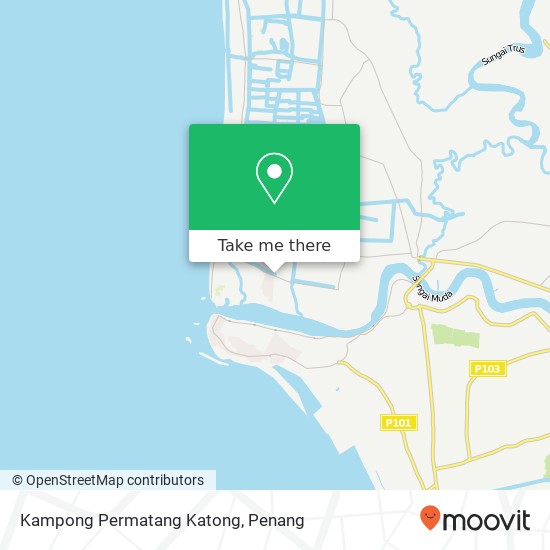 Kampong Permatang Katong map