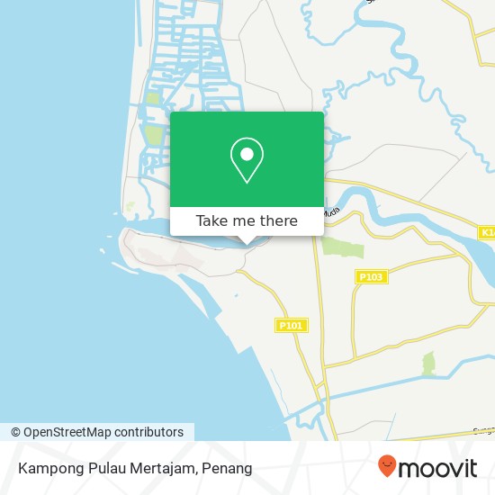 Kampong Pulau Mertajam map