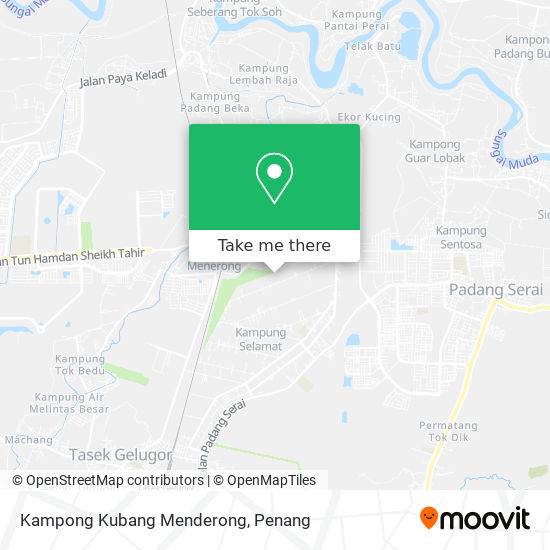 Kampong Kubang Menderong map