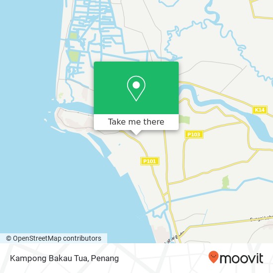Kampong Bakau Tua map