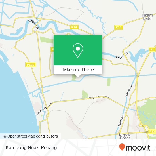 Kampong Guak map