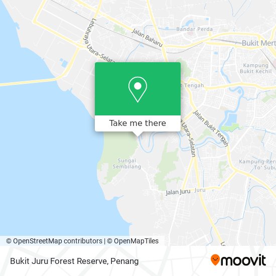 Peta Bukit Juru Forest Reserve