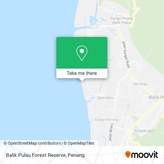 Balik Pulau Forest Reserve map