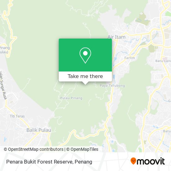 Penara Bukit Forest Reserve map