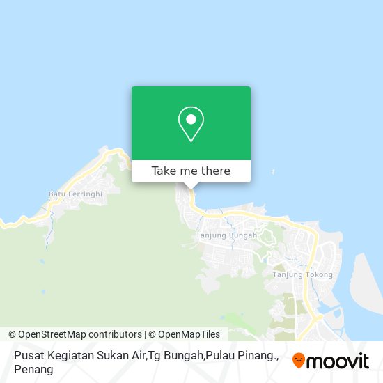 Pusat Kegiatan Sukan Air,Tg Bungah,Pulau Pinang. map