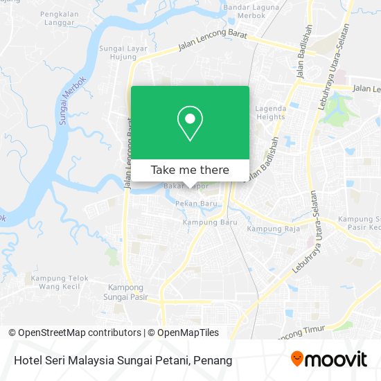 Hotel Seri Malaysia Sungai Petani map