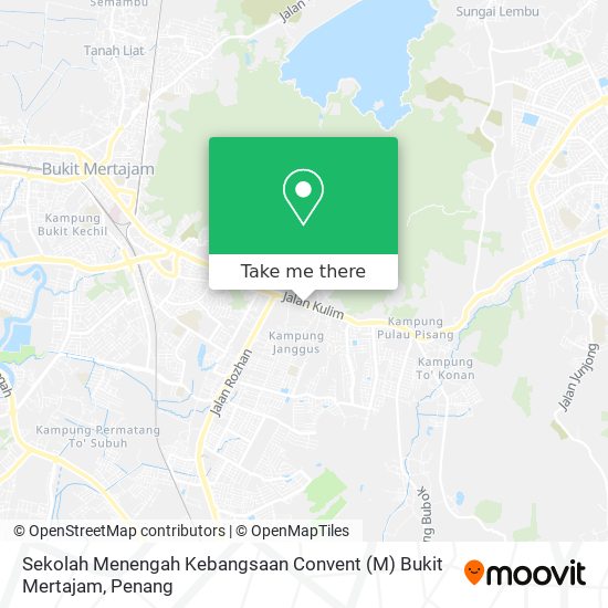 Sekolah Menengah Kebangsaan Convent (M) Bukit Mertajam map