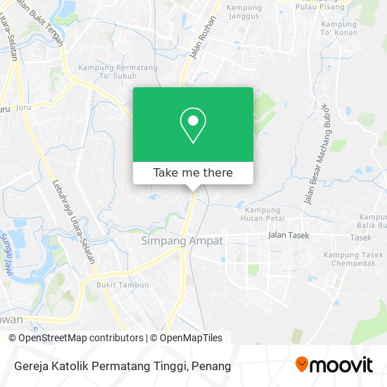 Gereja Katolik Permatang Tinggi map