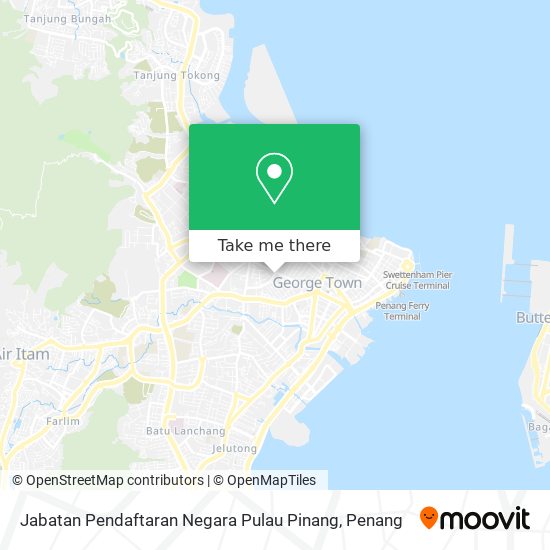 Peta Jabatan Pendaftaran Negara Pulau Pinang