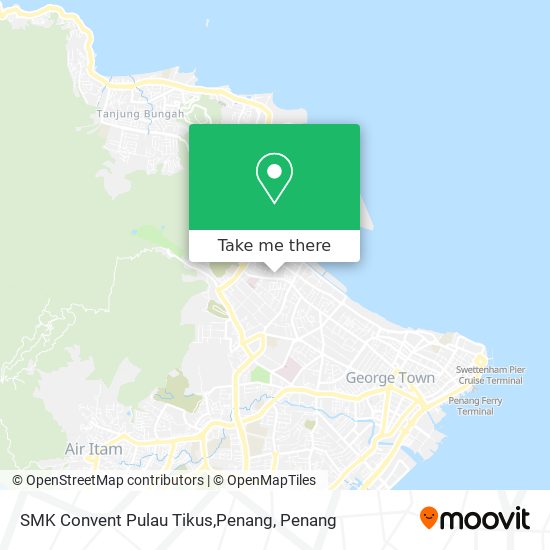Peta SMK Convent Pulau Tikus,Penang
