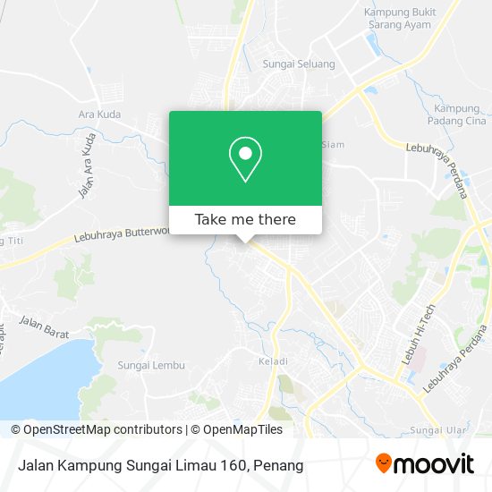 Peta Jalan Kampung Sungai Limau 160