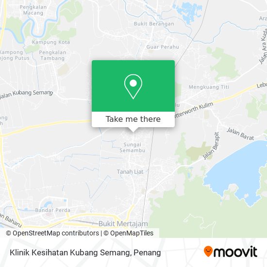 Peta Klinik Kesihatan Kubang Semang