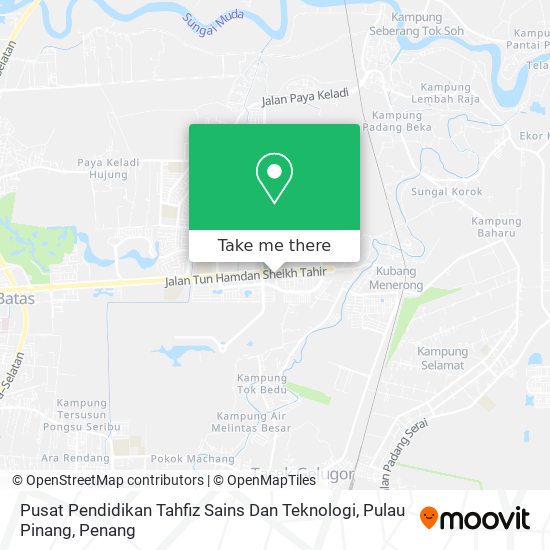 Pusat Pendidikan Tahfiz Sains Dan Teknologi, Pulau Pinang map