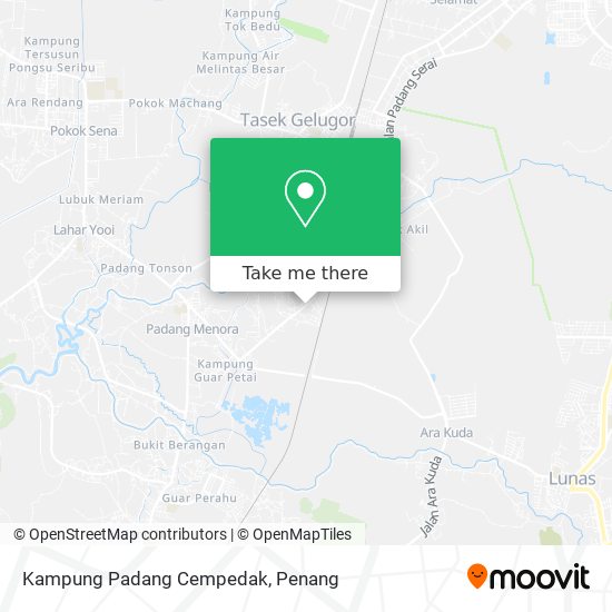 Kampung Padang Cempedak map