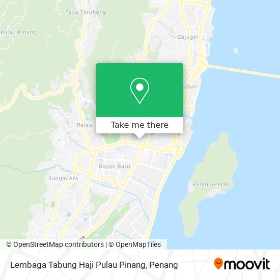 Peta Lembaga Tabung Haji Pulau Pinang