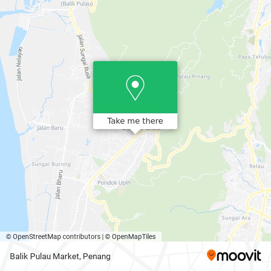 Balik Pulau Market map