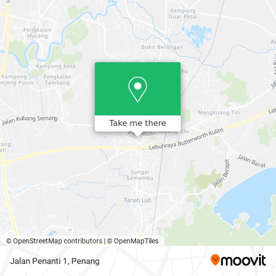 Jalan Penanti 1 map