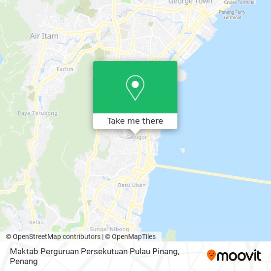 Peta Maktab Perguruan Persekutuan Pulau Pinang