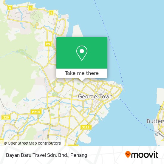 Peta Bayan Baru Travel Sdn. Bhd.
