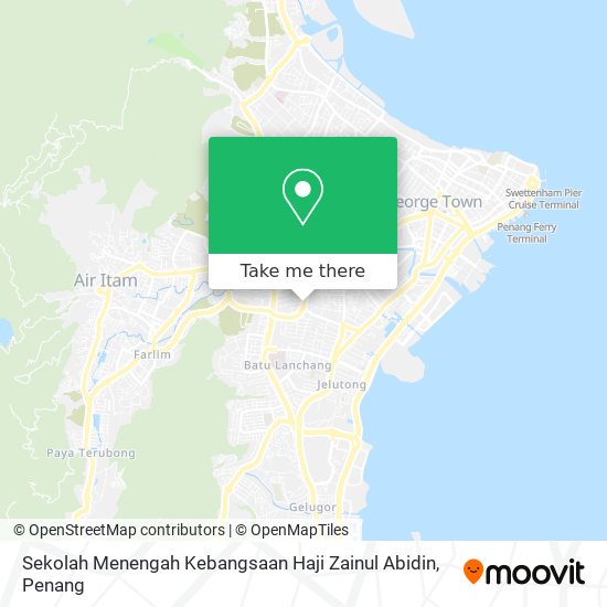 Peta Sekolah Menengah Kebangsaan Haji Zainul Abidin