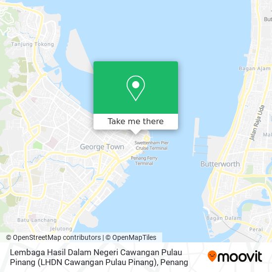 Peta Lembaga Hasil Dalam Negeri Cawangan Pulau Pinang (LHDN Cawangan Pulau Pinang)