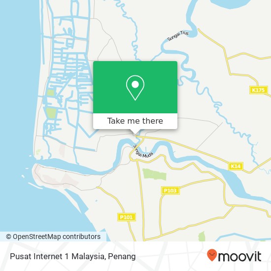 Pusat Internet 1 Malaysia map