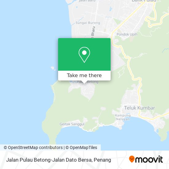 Peta Jalan Pulau Betong-Jalan Dato Bersa