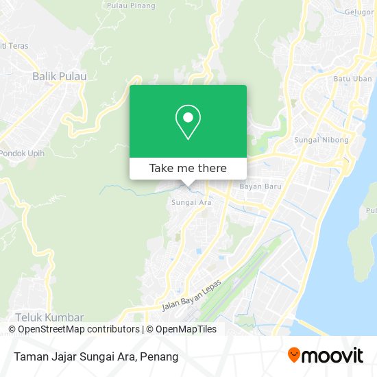 Peta Taman Jajar Sungai Ara