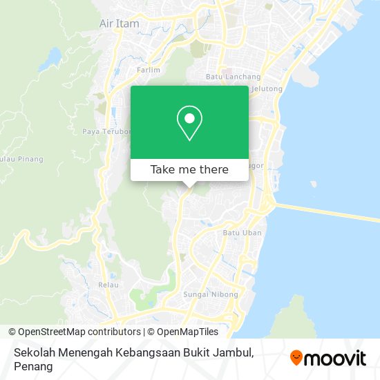 Sekolah Menengah Kebangsaan Bukit Jambul map