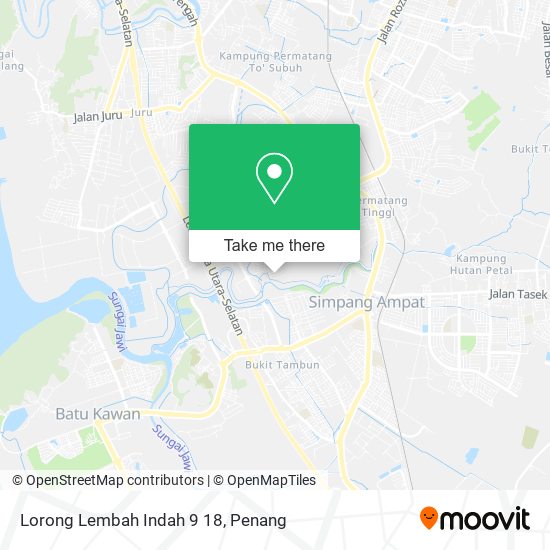 Peta Lorong Lembah Indah 9 18