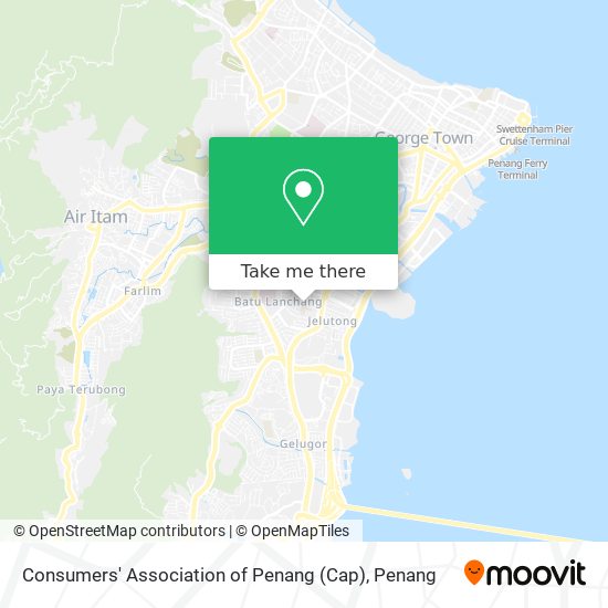 Consumers' Association of Penang (Cap) map
