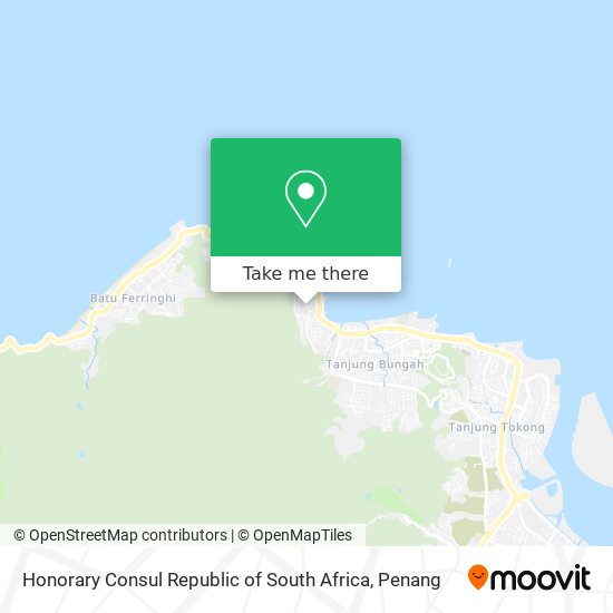 Honorary Consul Republic of South Africa map