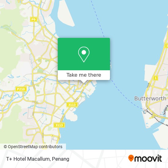T+ Hotel Macallum map