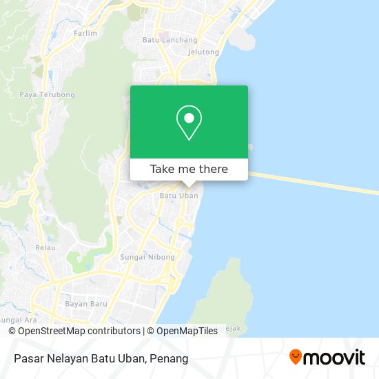 Pasar Nelayan Batu Uban map