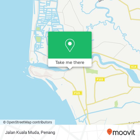 Jalan Kuala Muda map