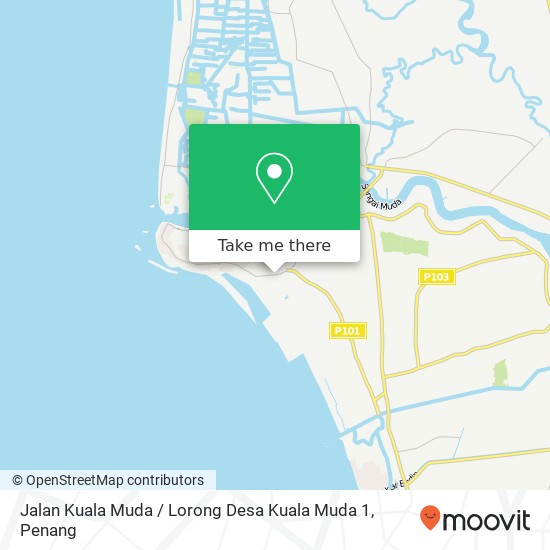 Jalan Kuala Muda / Lorong Desa Kuala Muda 1 map