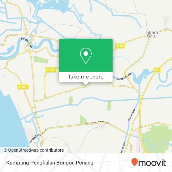 Kampung Pengkalan Bongor map