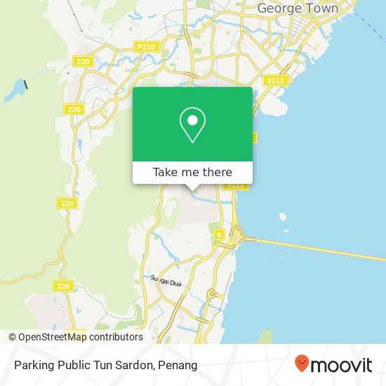 Peta Parking Public Tun Sardon