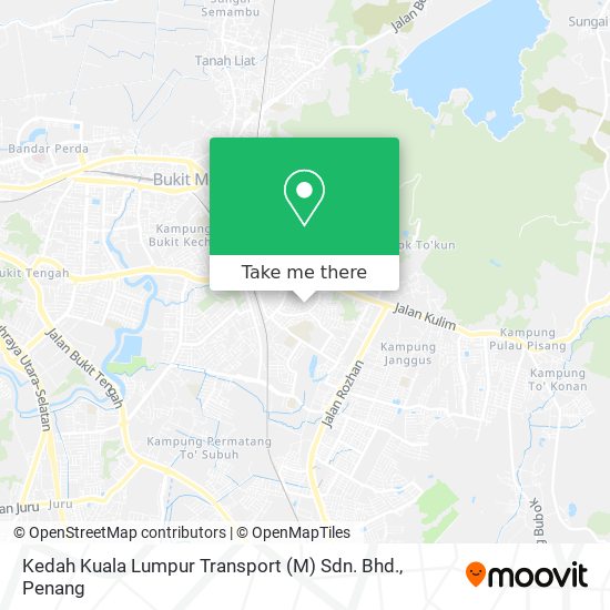 Kedah Kuala Lumpur Transport (M) Sdn. Bhd. map