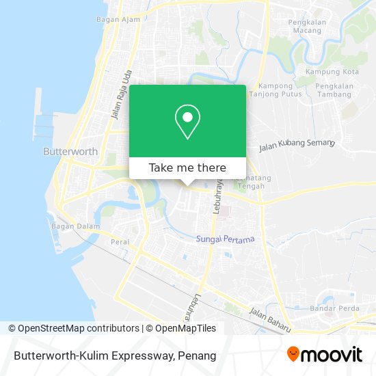 Peta Butterworth-Kulim Expressway