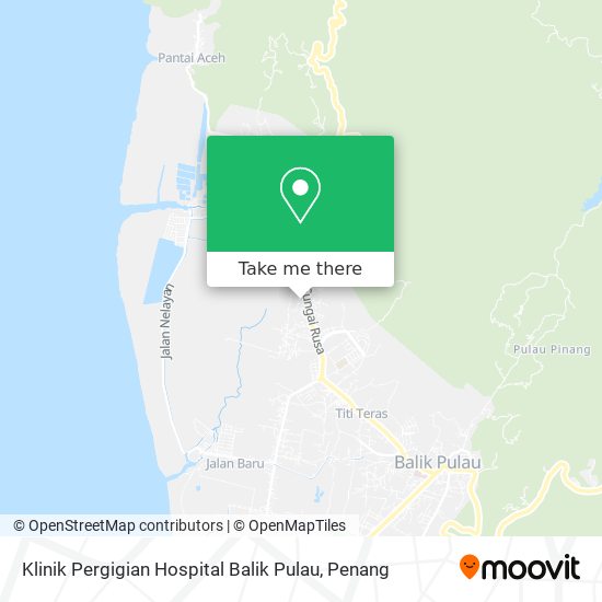 Klinik Pergigian Hospital Balik Pulau map