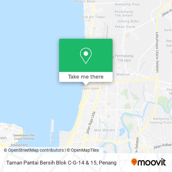 Peta Taman Pantai Bersih Blok C-G-14 & 15
