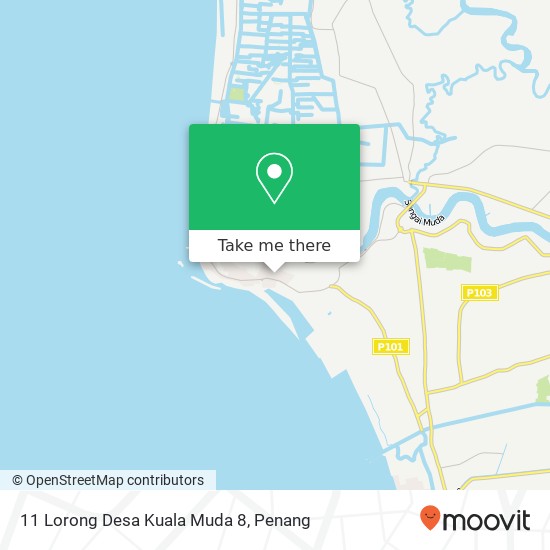 Peta 11 Lorong Desa Kuala Muda 8