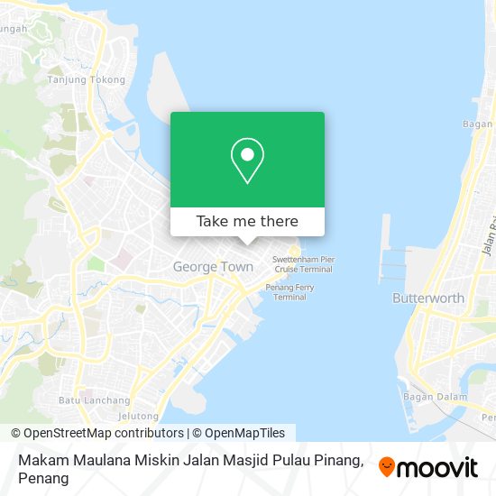 Makam Maulana Miskin Jalan Masjid Pulau Pinang map