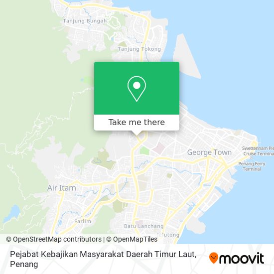 Pejabat Kebajikan Masyarakat Daerah Timur Laut map